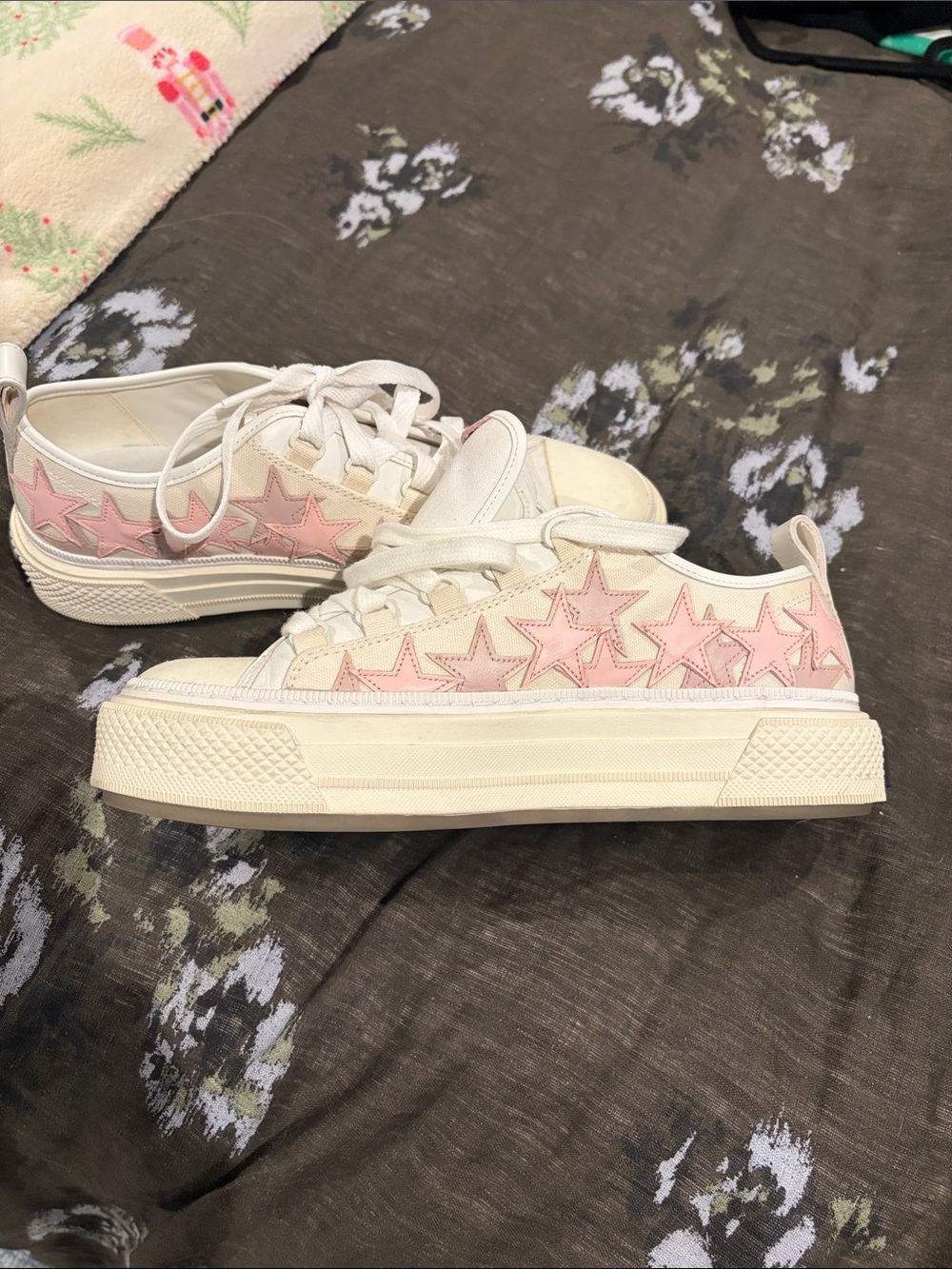 Women's Pink Star AMIRI Low-Top leather Sneakers